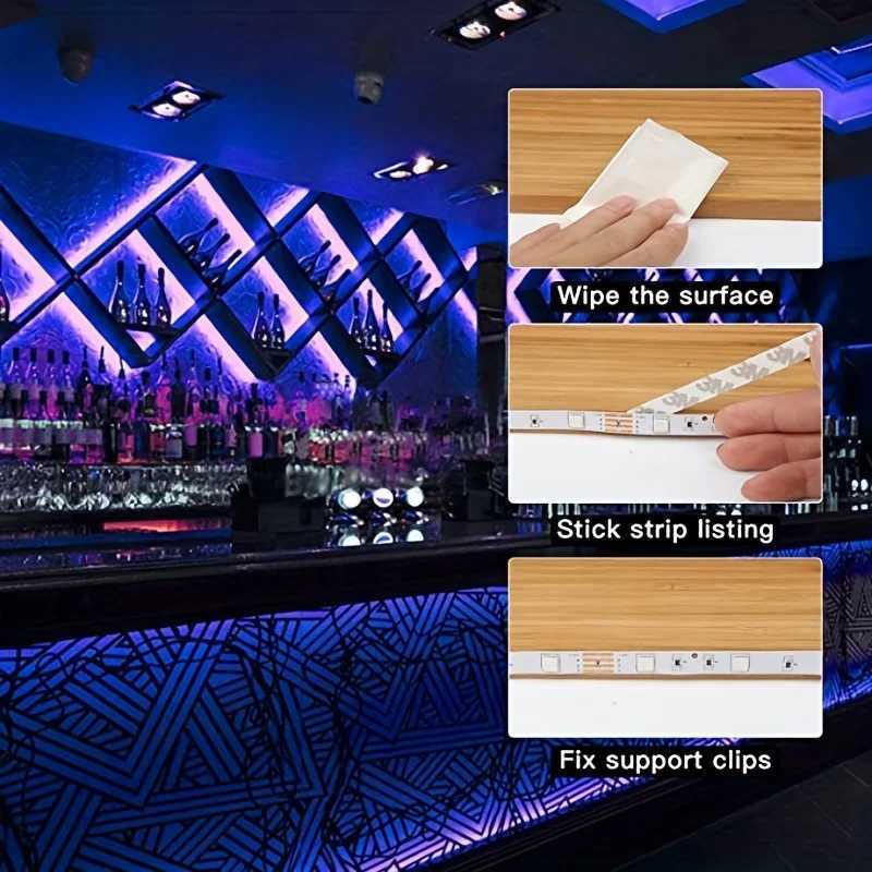 1-30M USB LED Strip Lights APP Control Color Changing 5050 RGB Led Light Flexible Lamp Tape for Room Decor TV Backlight Diode Z250311