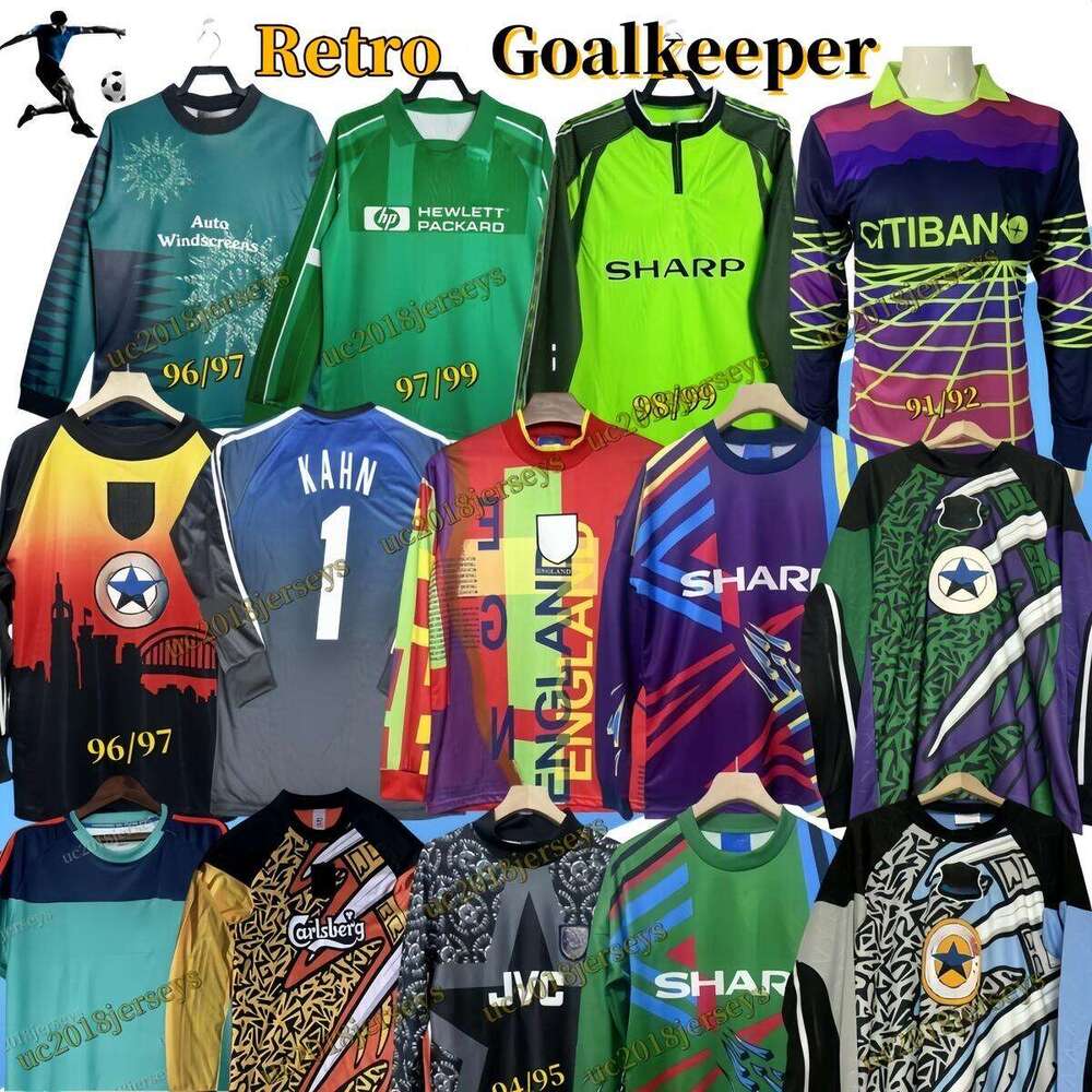 Goalkeeper Retro soccer jerseys 1992 1993 1994 1995 97 EnglandJERSEYS Long sleeves GK jersey 92 93 95 96 New classic football shirt goalkeeper 02 GermanyGK 98JapanS