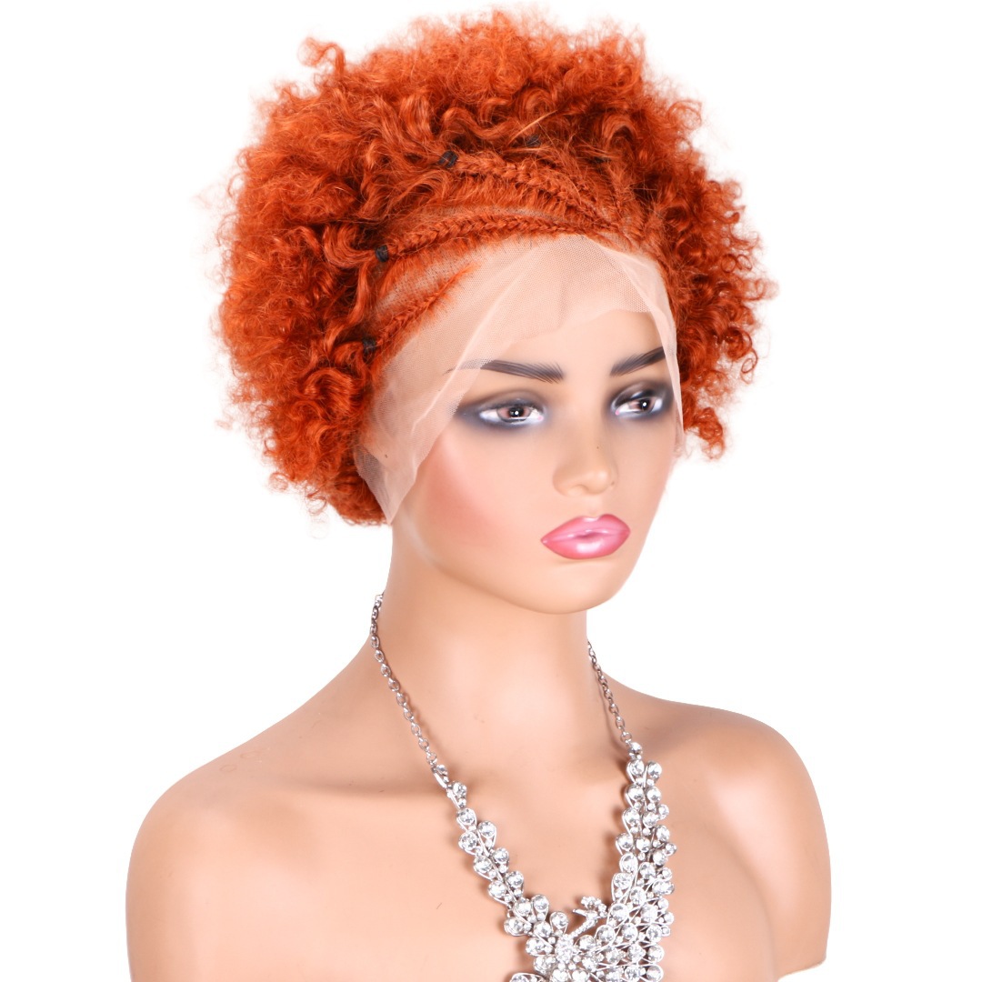Lace Front Human Hair Wig with Tight Spiral Curly Design 13x4 Layout & Glue-Free Laying Flat Cap for a Natural Appearance