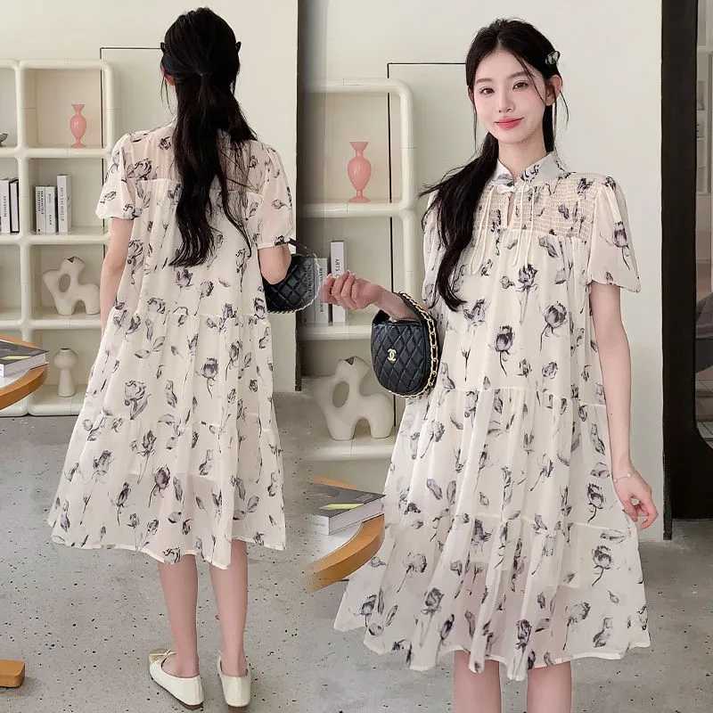 2025 Pregnant Womens Clothing Summer New maaternity Dress Summer Trendy Mid length Outward Loose Pregnant Womens Dress LH134T250311