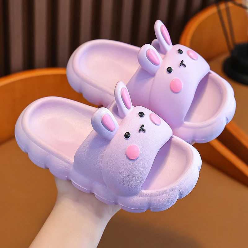 Unisex Sandals Childrens Slippers Boys Girls Cartoon Non-slip Soft Soles for Small Children Indoor Bathroom ShoesT250311