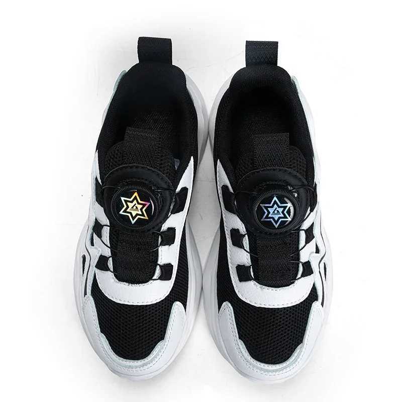 Kid Sneakers Sport Shoes for Boys Fashion Leather Children Breathable Mesh Comfort Shoes Casual Walking Outdoor Running ShoesXJ250311