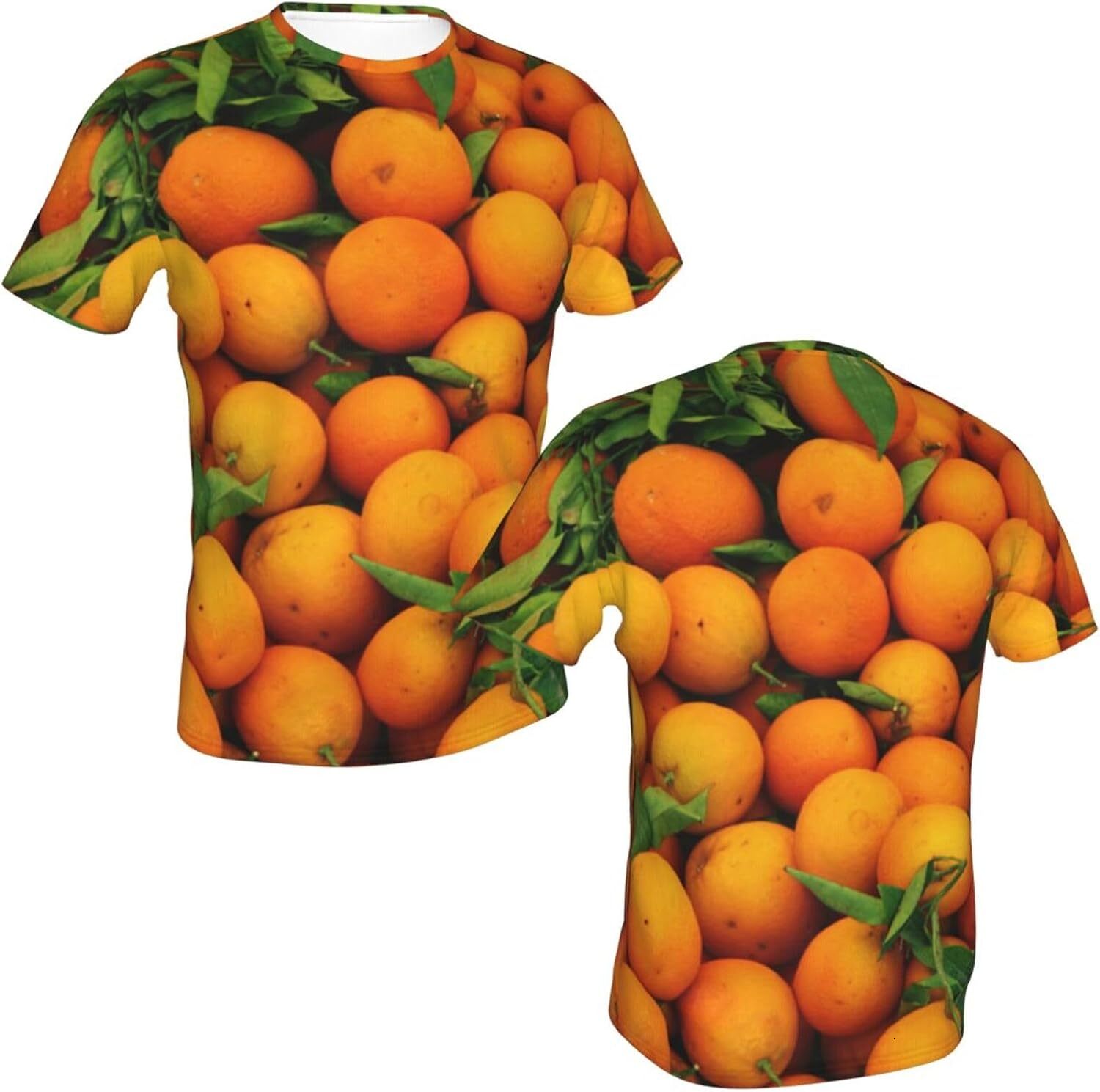 Mens T shirt 3D Tshirt Men Personalized Fruits Orange T-Shirt tee Casual tops summer clothes cool fashion