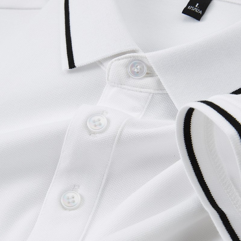 Short sleeved polo business casual high-end shirt collar T-shirt ice silk summer trend men's 5A antibacterial tracksuit