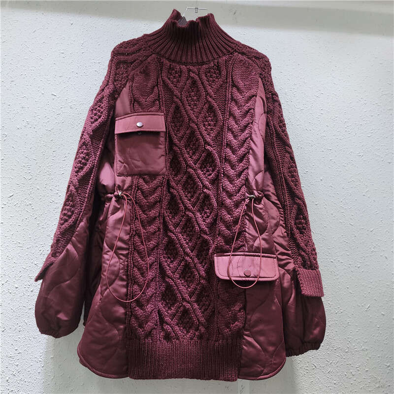 Unique Niche Design, Woven Warm Long Sleeved Sweater For Women In Autumn Winter, Casual Versatile, Slimming And Age Reducing, Instagram Trend