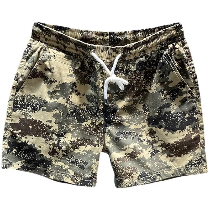 Camouflage four-point casual shorts mens fashion all-match trendy loose summer thin trendy ins summer beach pants 250310