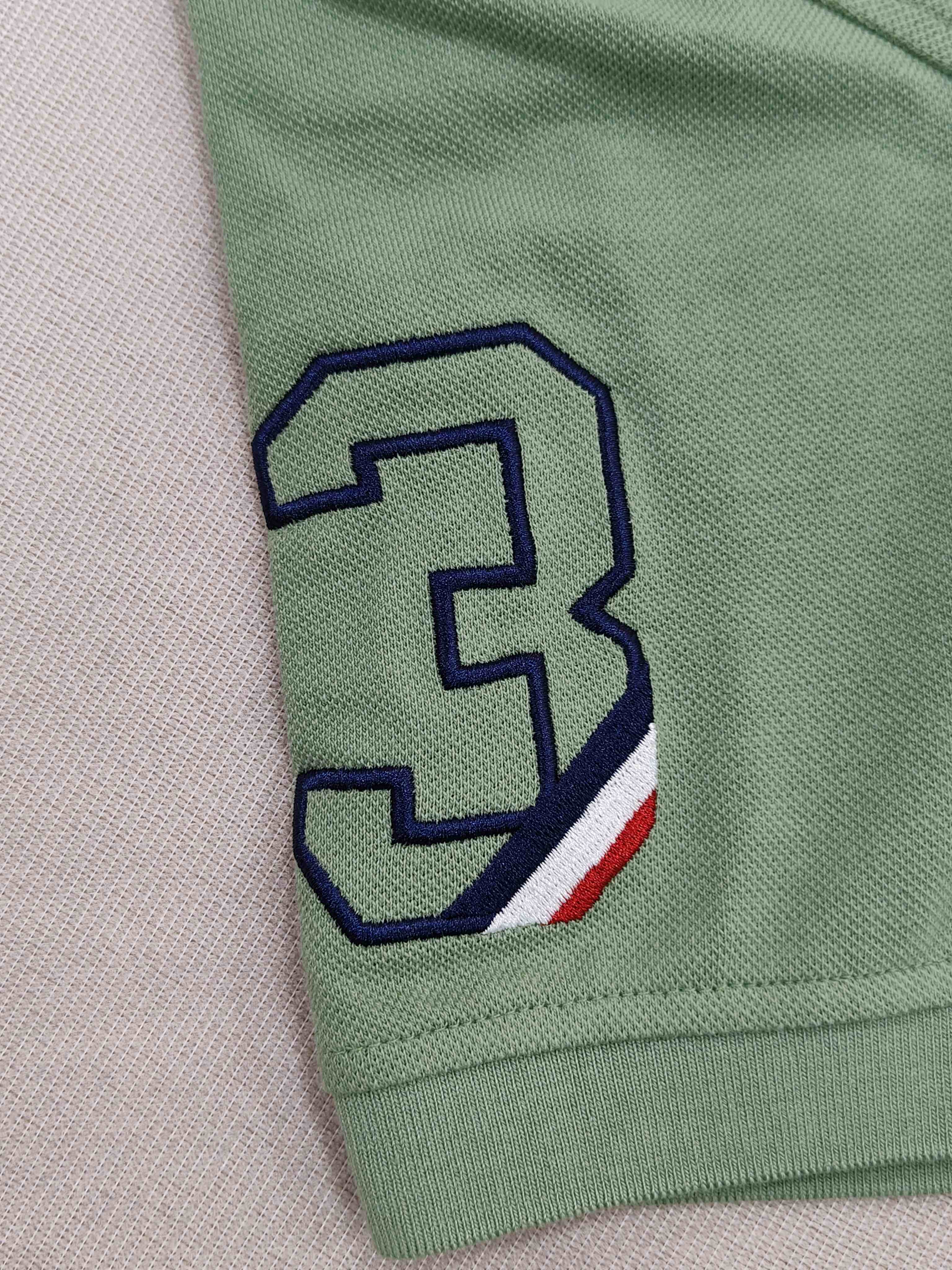 Men's Green Embroidery Classic Polo Shirt Tees Wholesale Loose Solid Tops Short Sleeves Casual T-shirt