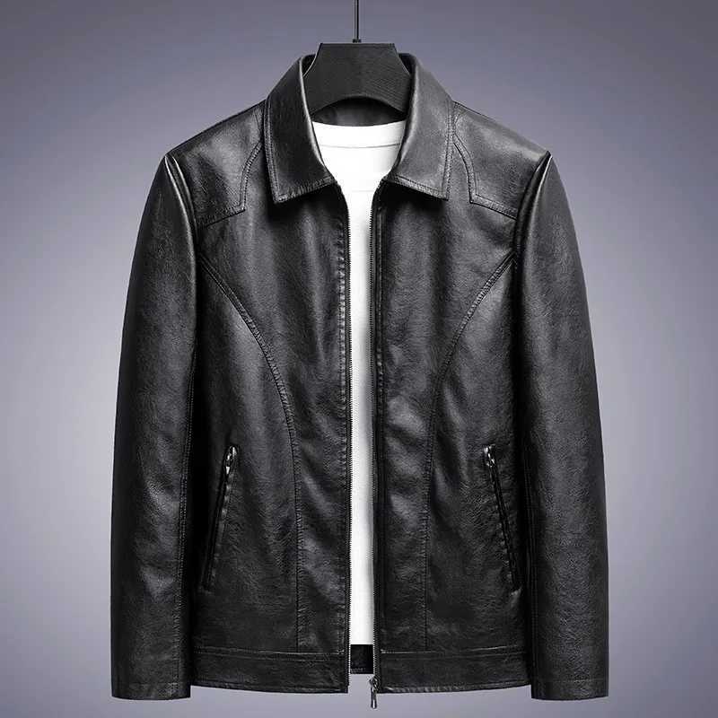 Spring Autumn Leather Jacket Men Casual Motorcycle Biker Jacket Coats Mens Vintage Outwear Man Fashion Jacket Male Plus Size 8XLT250311