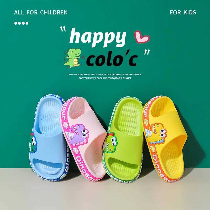 Children Slippers Kids Summer Cartoon Beach Shoes Boys Girls Baby Soft Sole Non-SlipT250312