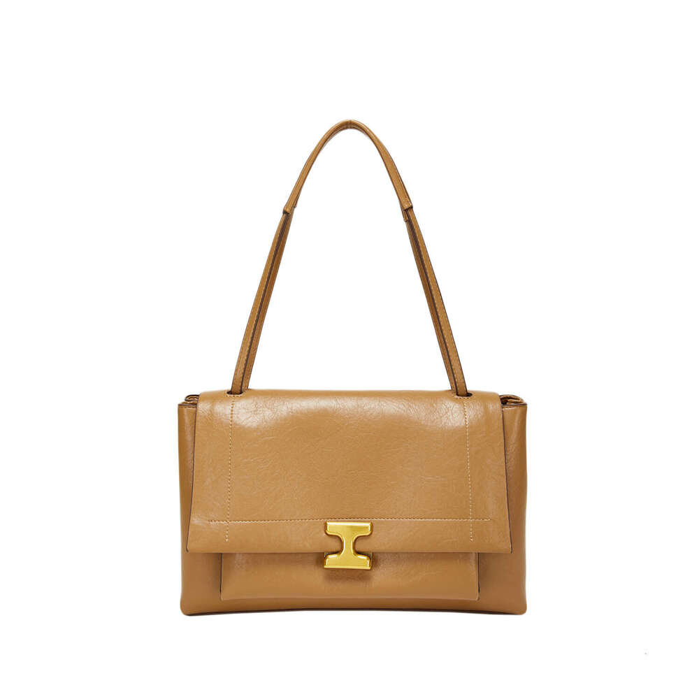 Women's Bags handbag Shoulder new oil women's fashionable and simple casual armpit commuting soft leather tote bag