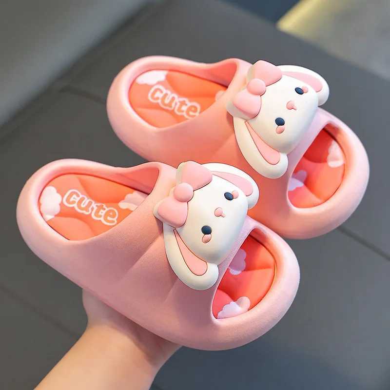 Childrens casual cartoon slippers princess cartoon indoor non-slip bathroom bath cute soft bottom in small children ChildrensT250311