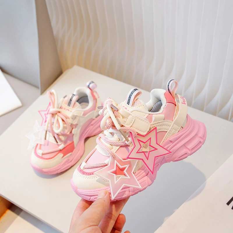 2024 New Arrival Sport Shoes for Kids Fashion Sneakers Boys Girls Anti-slip Outdoor Shoes Student Shoes Basketball ShoesXJ250311