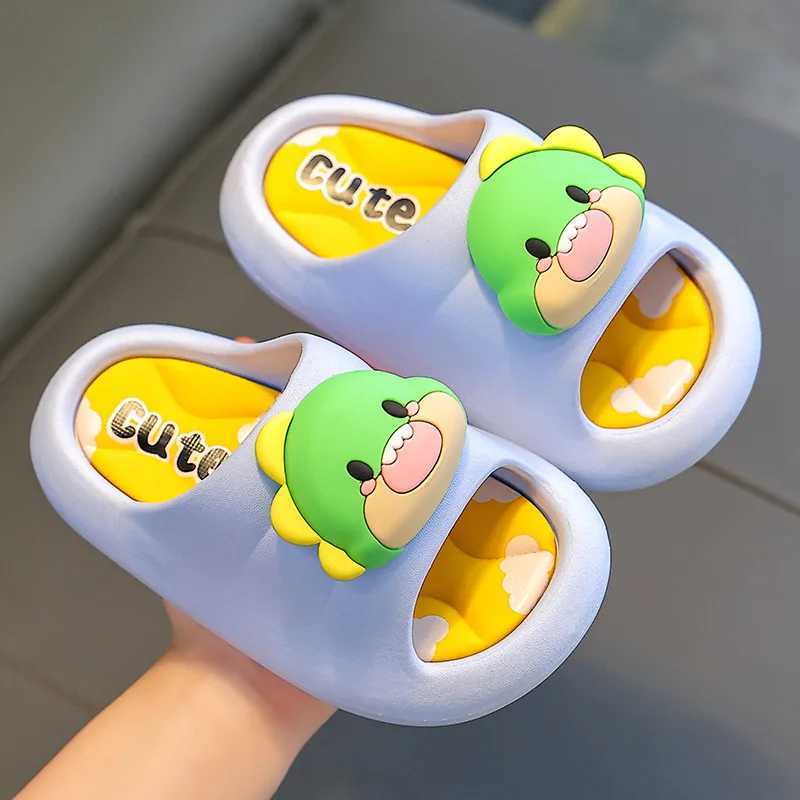 Childrens casual cartoon slippers princess cartoon indoor non-slip bathroom bath cute soft bottom in small children ChildrensT250311