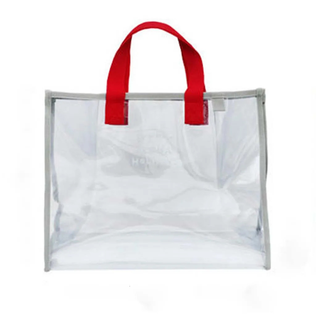 Shoulder Bags For Women Medium Size Summer Transparent Pvc Swimming Bag Outdoor Travel Beach Handbag Bolso Mujer R250311