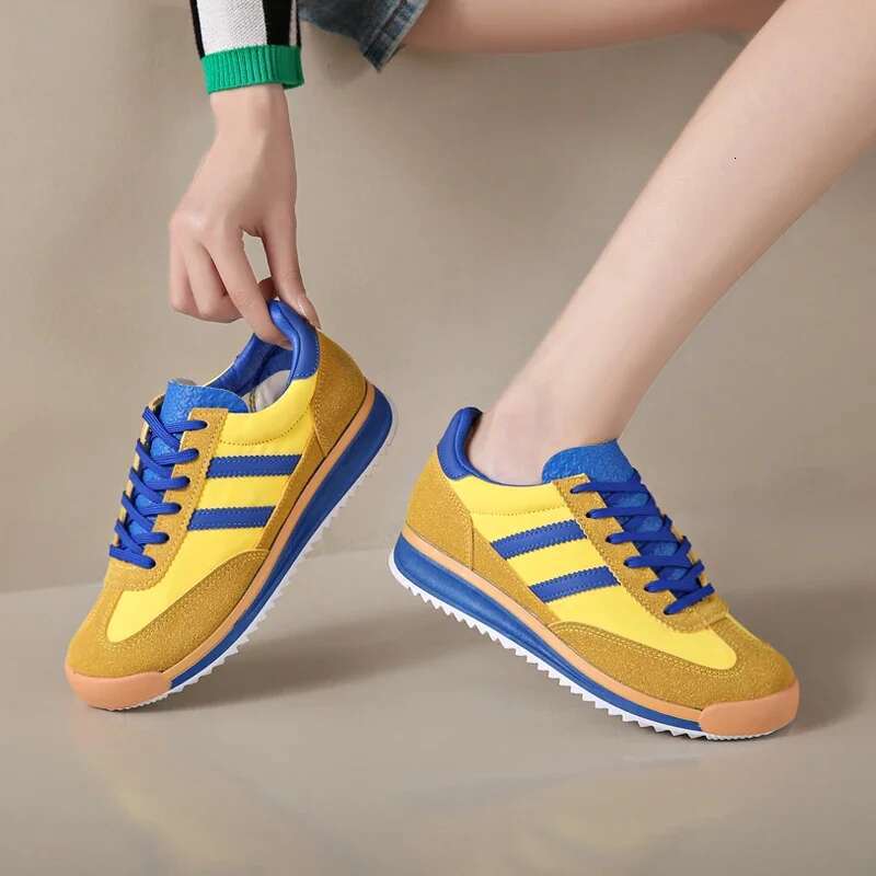 2025 New Sports Shoe Designer Trendy Fashion Retro Yellow Comfortable Fashion Women's Low cut Casual Women's Sports Shoes1