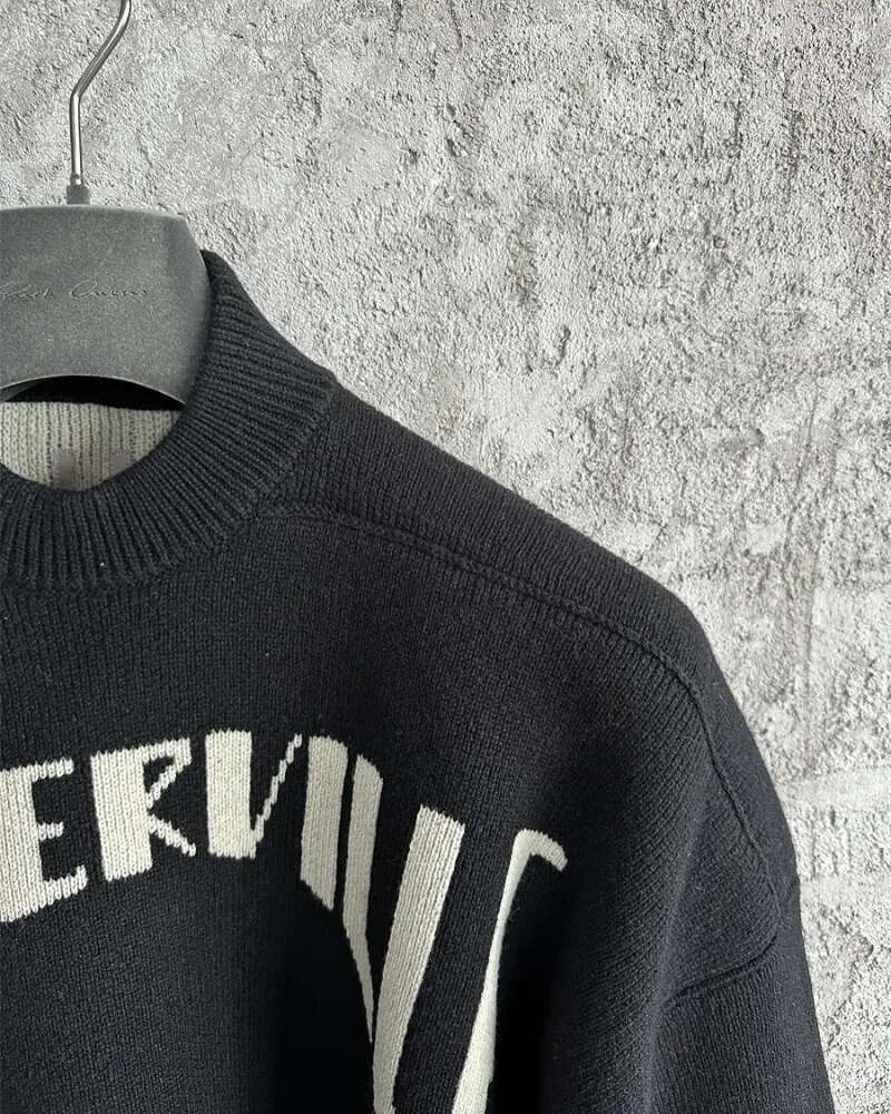 Y2k Streetwear Trend Gothic Letters Oversized Sweater Women's Fashion High Street Haruku Casual Pullover Pattern Long Sleeved
