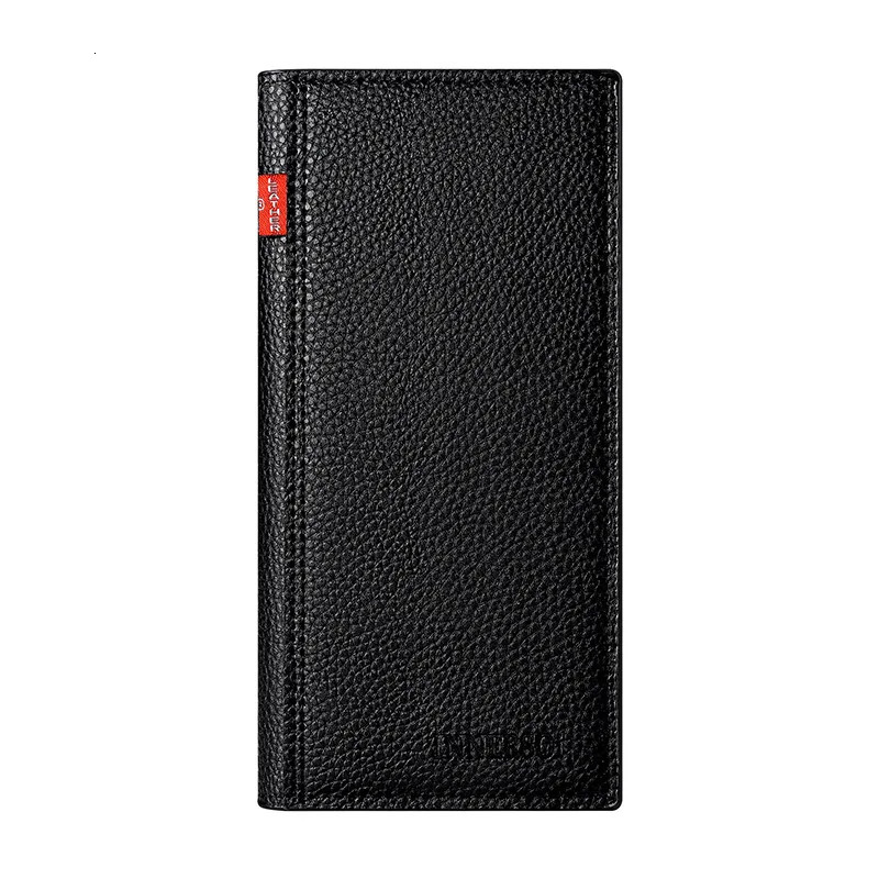 Wallet Mens Long Fashion Business Multifunctional Lychee Pattern Soft Leather For Men 250311