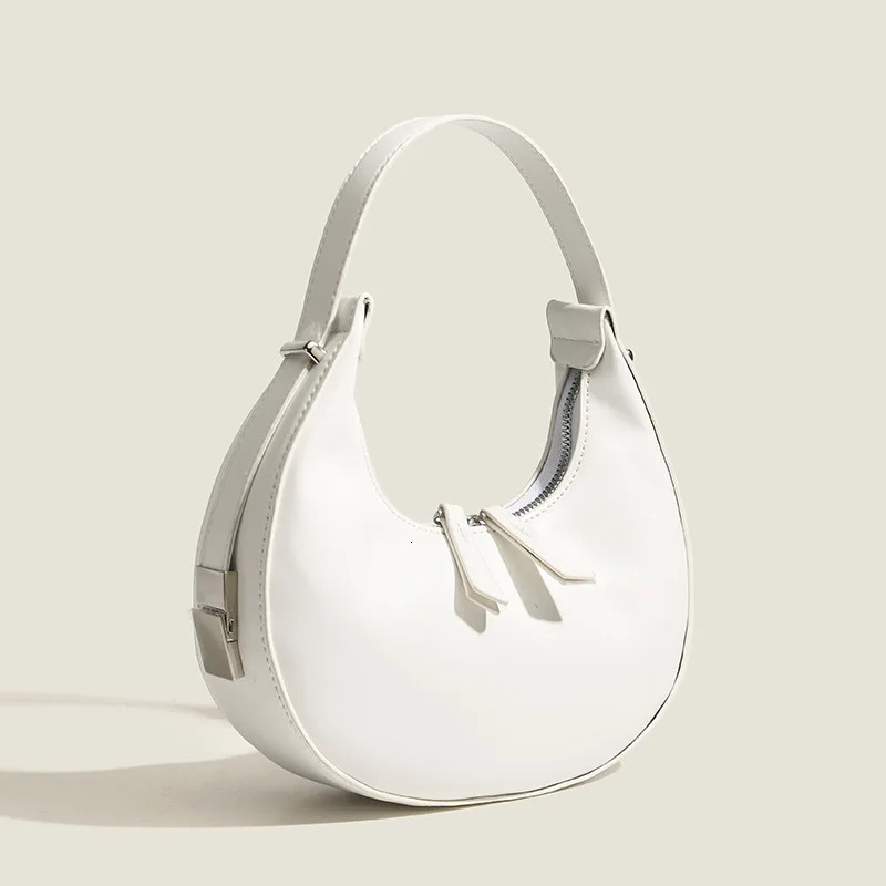 Trendy Simple Ladies Hobo Bags Fashion PU Leather Underarm Bags Female Shoulder Bags Women Small Handbags Clutch Purse 250310
