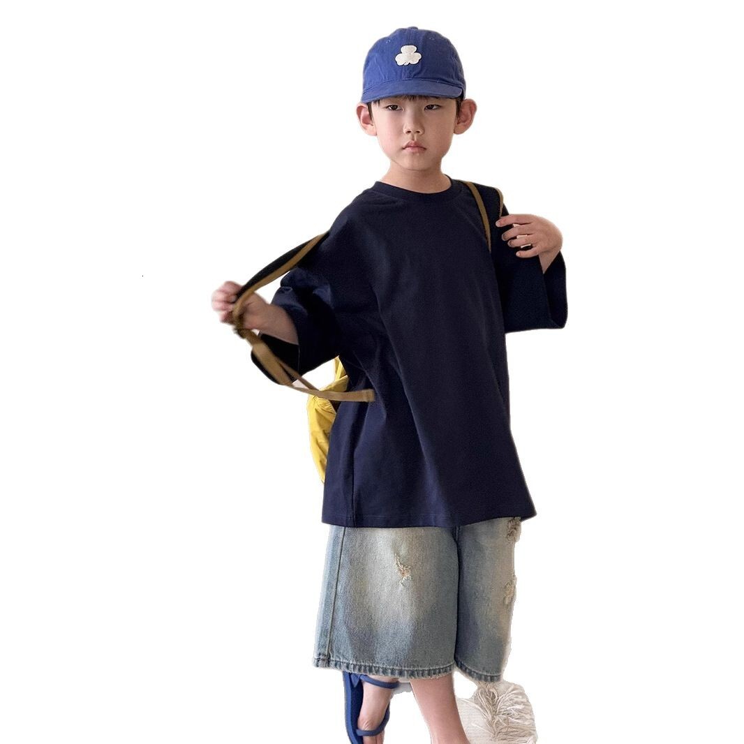 Ddmyshoesvip Internet Celebrity Instagram Boys Clothing New Collection Cool And Stylish Children S Clothing Summer Girls Embroidered Short Sleeved T S