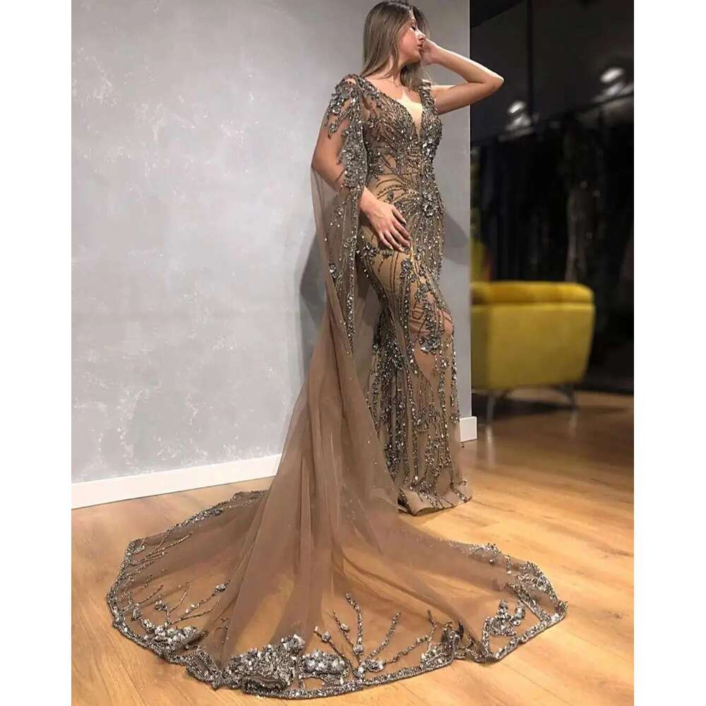 Sexy Envelope Train Ball Gowns 3d ral fringed lace applique sequins party with v neckline custom evening dresses prom