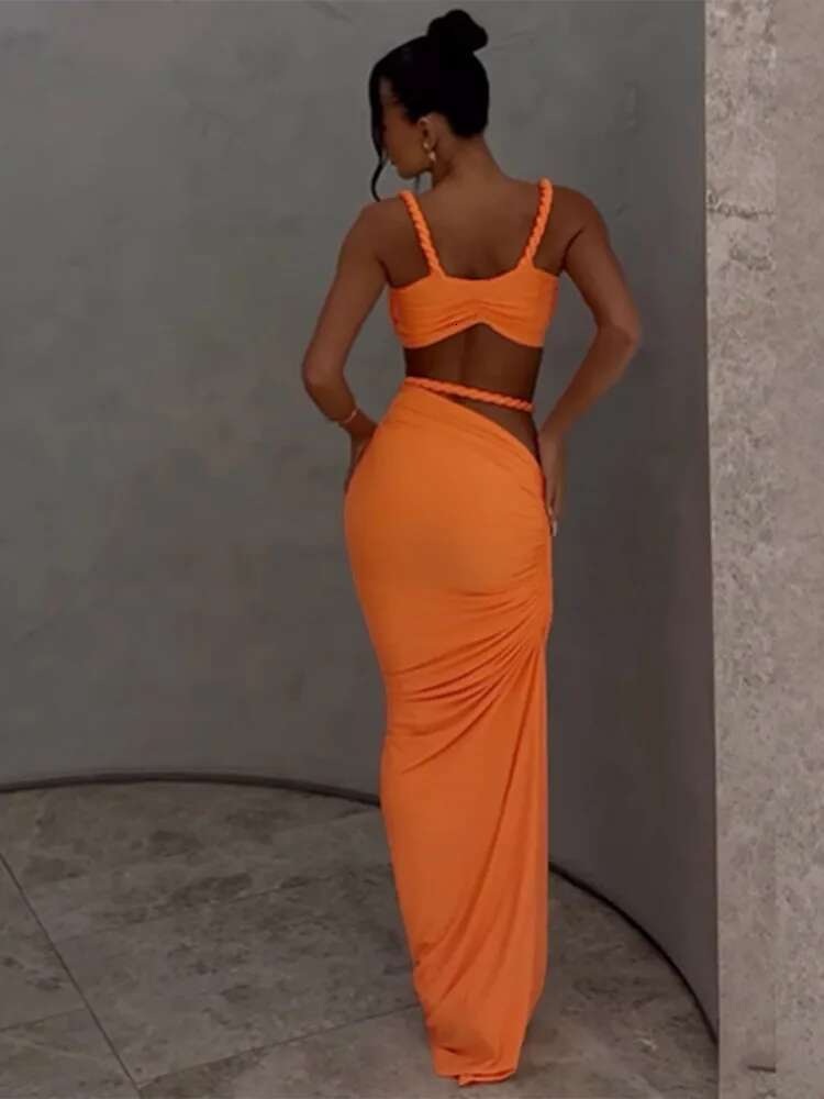 Sexy Women Summer Bikini Blue Contrast Vest Set Sleeveless High Waist Slim Fit Skirt Suit Beach Lady Chic Vacation Swimwear