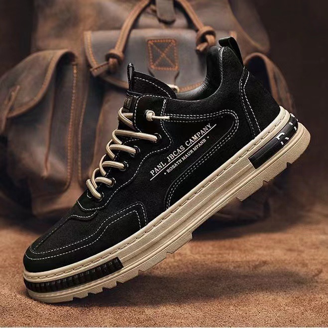 Designer Men's Kinematic Breathable Anti Slip Waterproof Wear-resistant Casual Shoes Work Kitchen Labor Protection Outdoor Shoes Thick Soled Shoe