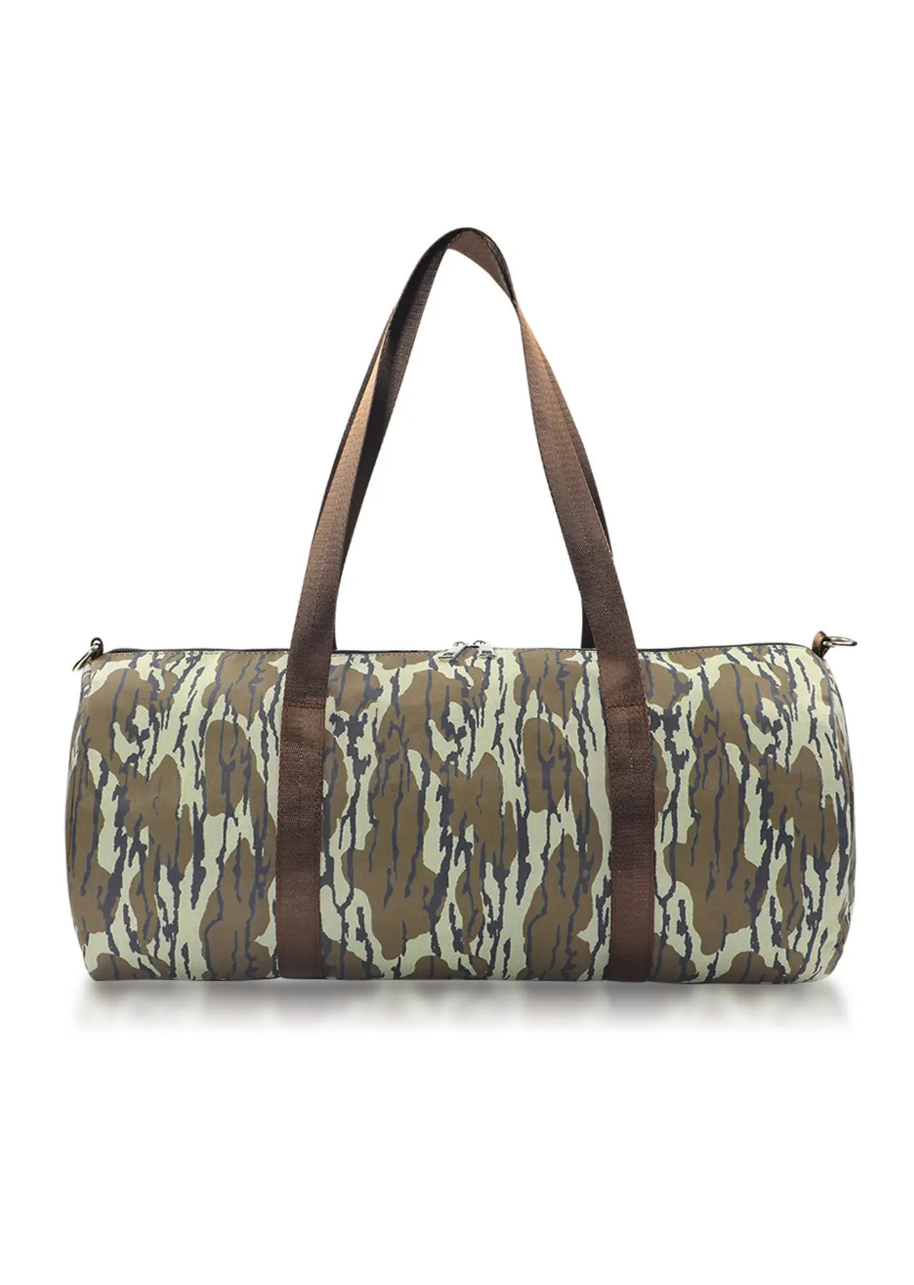 Multi functional printing durable waterproof n zipper large capacity camouflage travel bag 250311