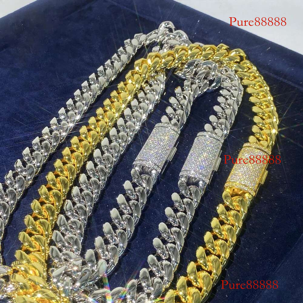 Nicomars Bracelet Hip Hop Original Sterg Sier Jewelry Moisssanite Dia Cuban Necklace