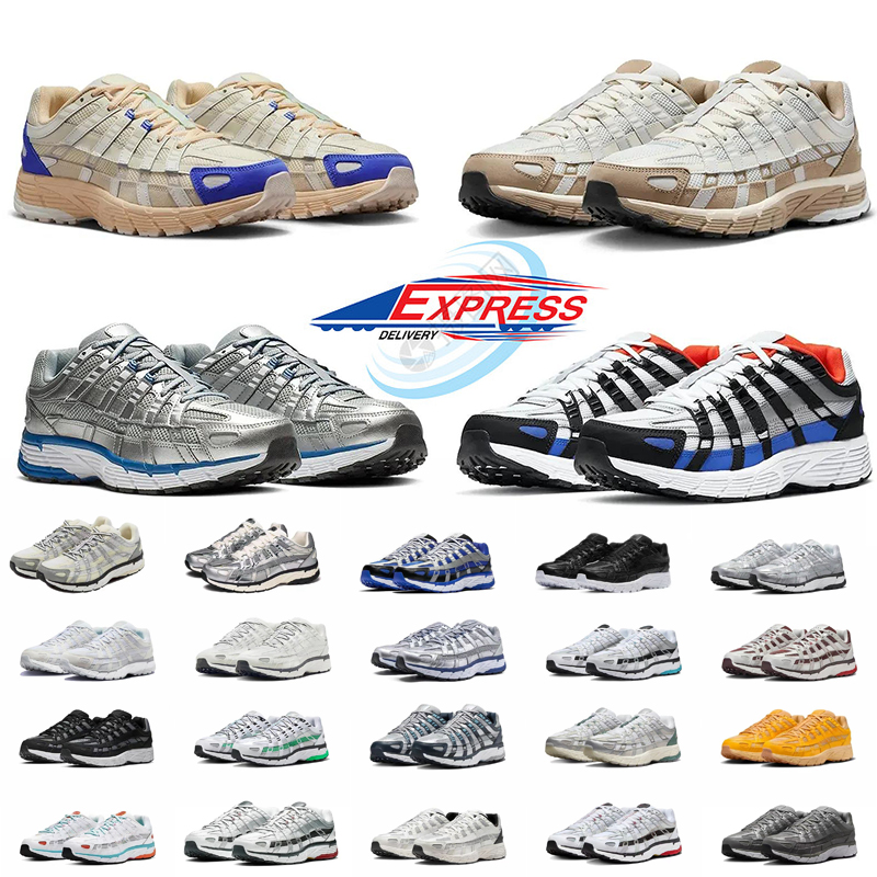Designer Shoes P6000 trainer P 6000 Men Women Sneakers Metallic Sier Triple Black White Anthracite Grey Outdoor Sports Trainers Casual Running shoes