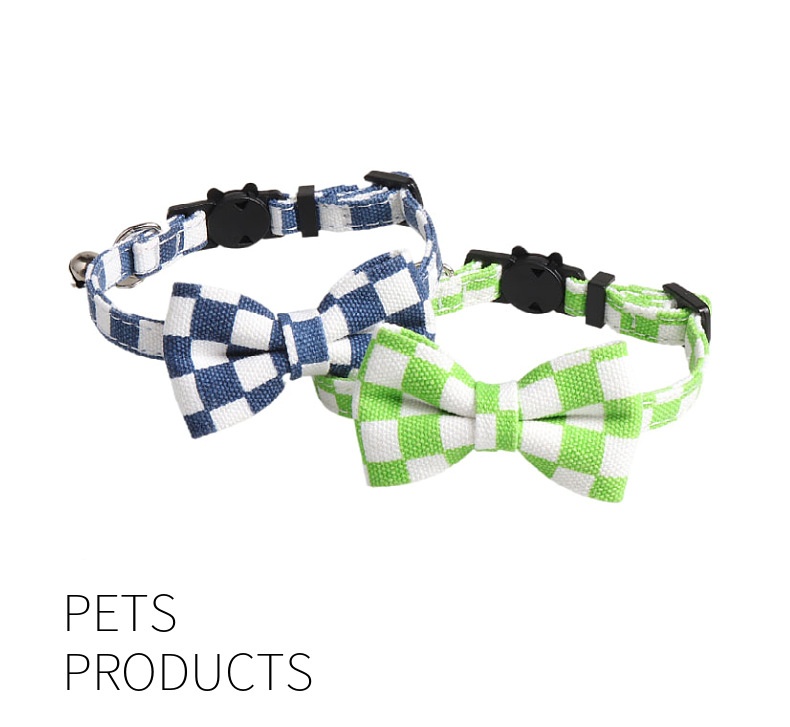 Cat Collar Breakaway Kitten Collar with Bell and Bow Tie Adjustable Classic Chessboard Pattern Plaid Cat Collar Cute Safety Pet Collar for Cats and Sm
