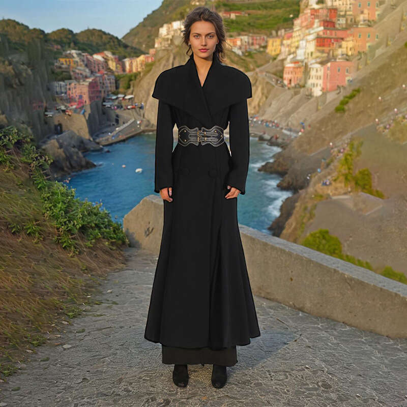 Trendy Trench Coat For Women In The Spring Of 2025, Fashionable Lapel High-End Feel, Tied Up With Slim Fit And A Slimming Long Jacket