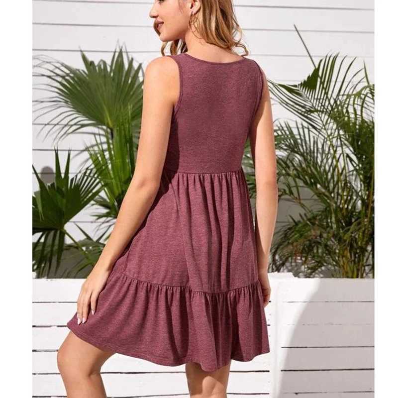 Maternity Button Pocket Dresses Pregnant Women Office Casual Clothes Cotton Summer Female Plus Size Pregnancy Dress GraduationT250311
