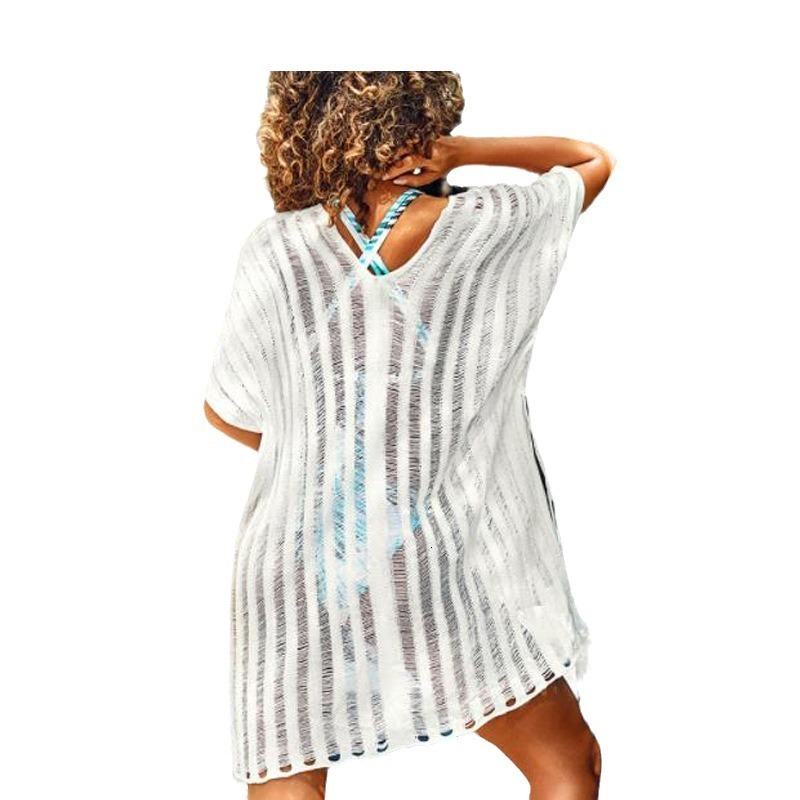 2020 Spring/Summer New Hollow Out Knitwear Loose Bikini Wrap Swimwear Cover Up Beach Sun Protection Clothing For Women