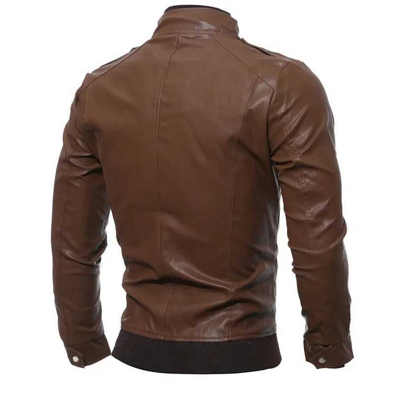 2025 Hot Sale Brand New Mens Motorcycle Leather Jacket Slim Men Leather Jacket Outer Wear Clothing For Male Garment Man JacketsT250311