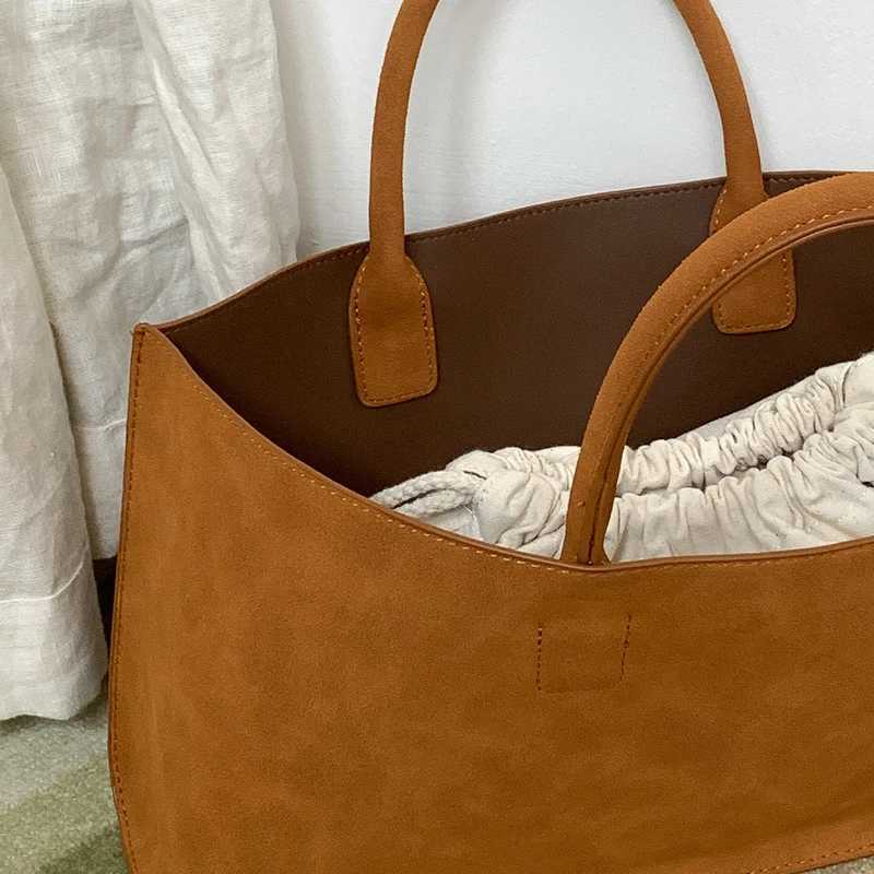 ic Faux Suede Tote Bags For Women Luxury Designer Handbags And Purses 2024 New In Top Handle With Inner Pocket Carry WristC250311