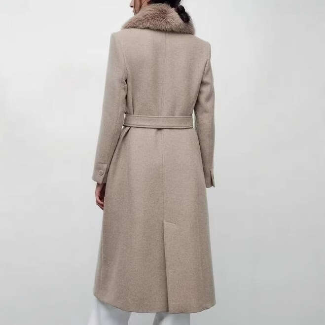 Winter Style Street Fashion 2024 Lapel New Product Long Woolen Coat Jacket Women's Clothing