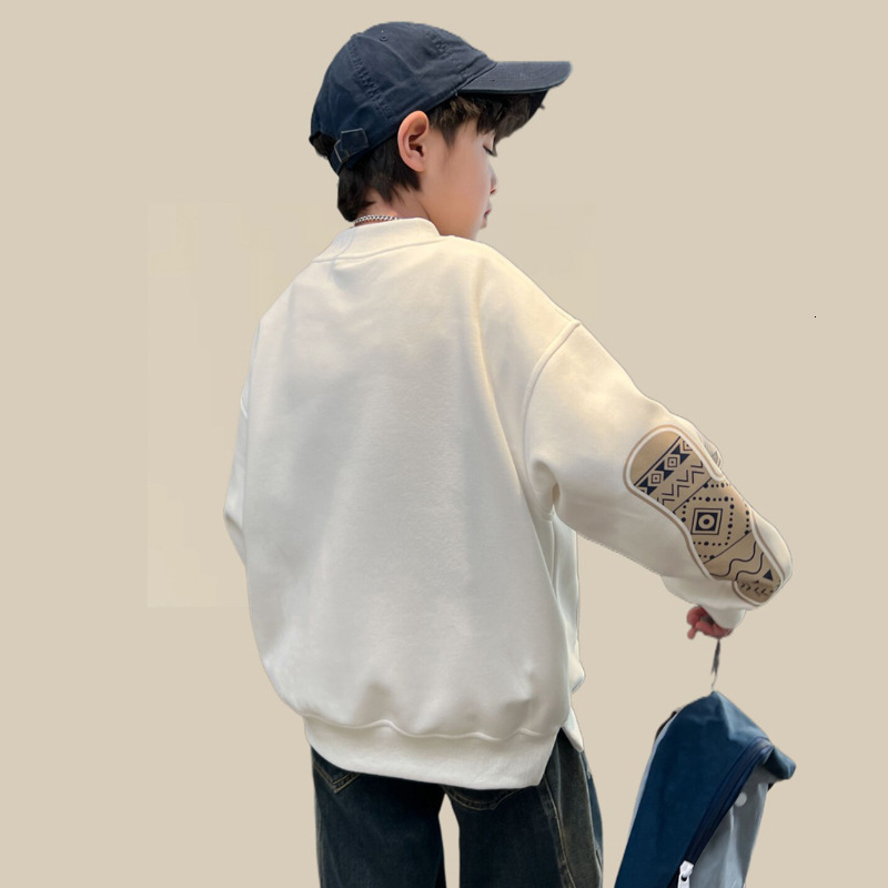 Ddmyshoesvip Boys Trendy Brand Hoodie New And Autumn Top Mid Sized Children S Spring Clothing Western Style Explosive Street