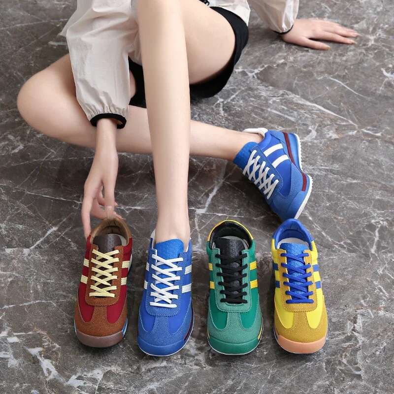 2025 New Sports Shoe Designer Trendy Fashion Retro Yellow Comfortable Fashion Women's Low cut Casual Women's Sports Shoes1