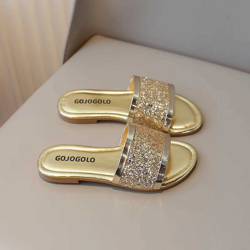 Anti-slip Wear-resistant Soft Bottom Multi-color Girls Flat Slippers Girls Comfortable Summer PU Flip-flops Code 26-36T250311