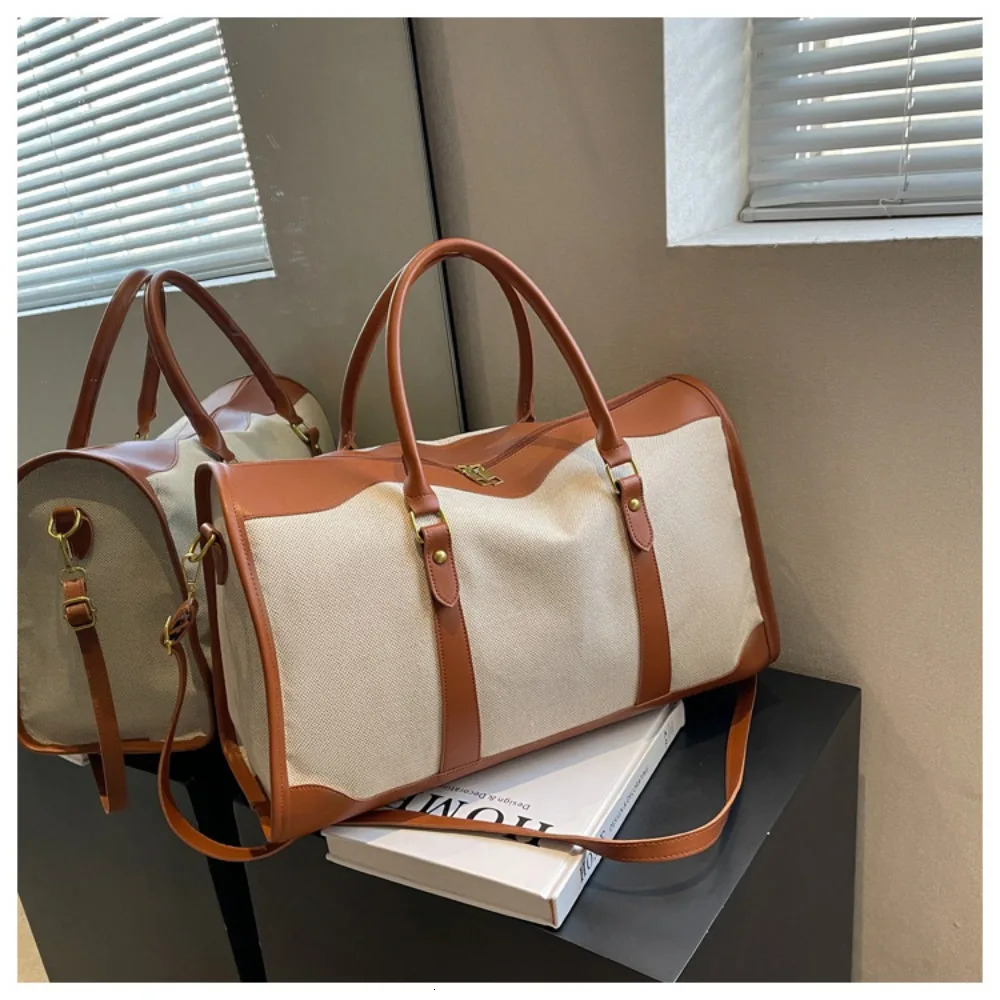 Fashion Casual Single Shoulder Crossbody Bag Women Travel Storage Tote Handbags Large Capacity Portable Canvas 250311