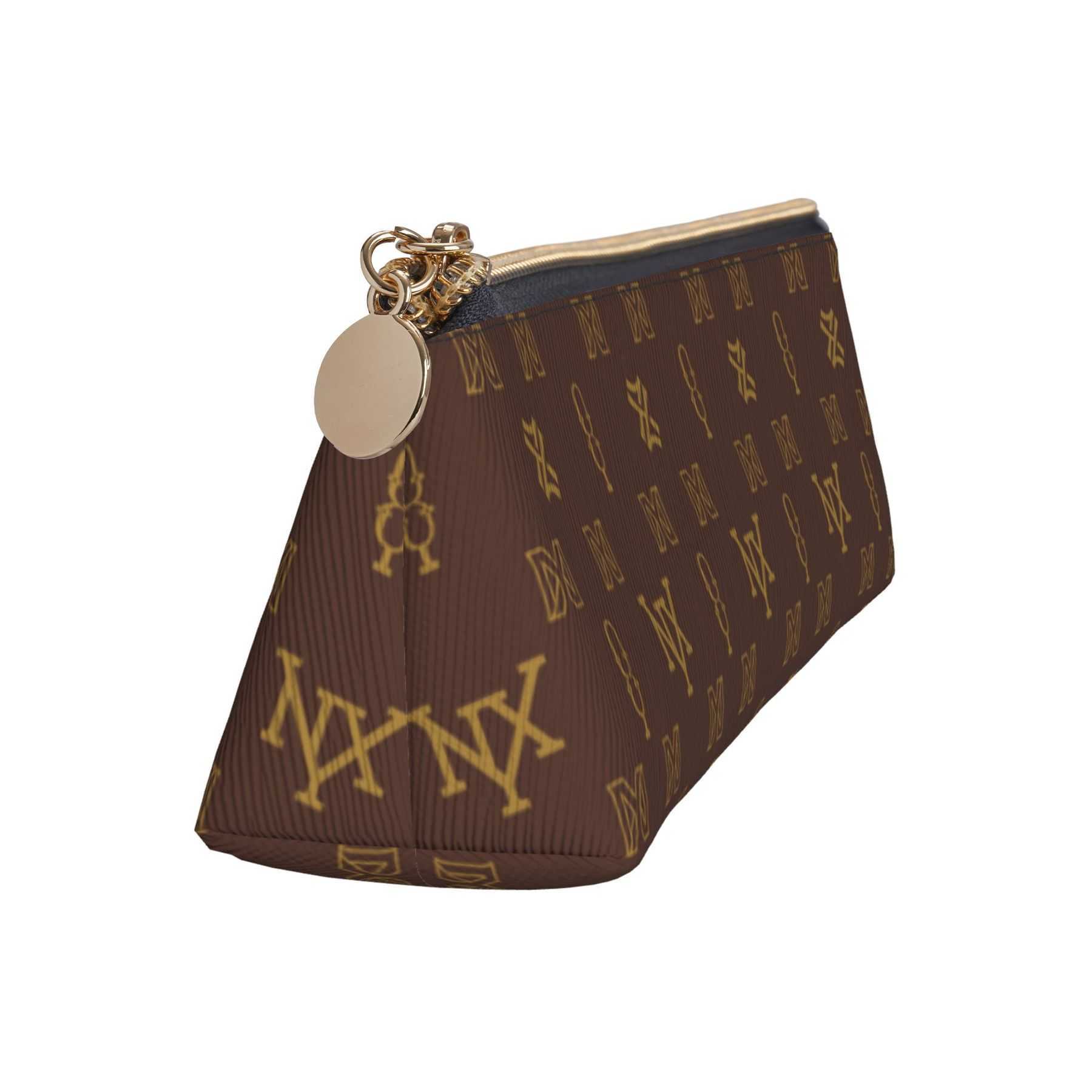 NXY Woman Clutch Makeup Bag Designers Toiletry Wash Pouch Luxury Brown Travel Cosmetic Bags Fashion Zipper Purse Make Up Bag