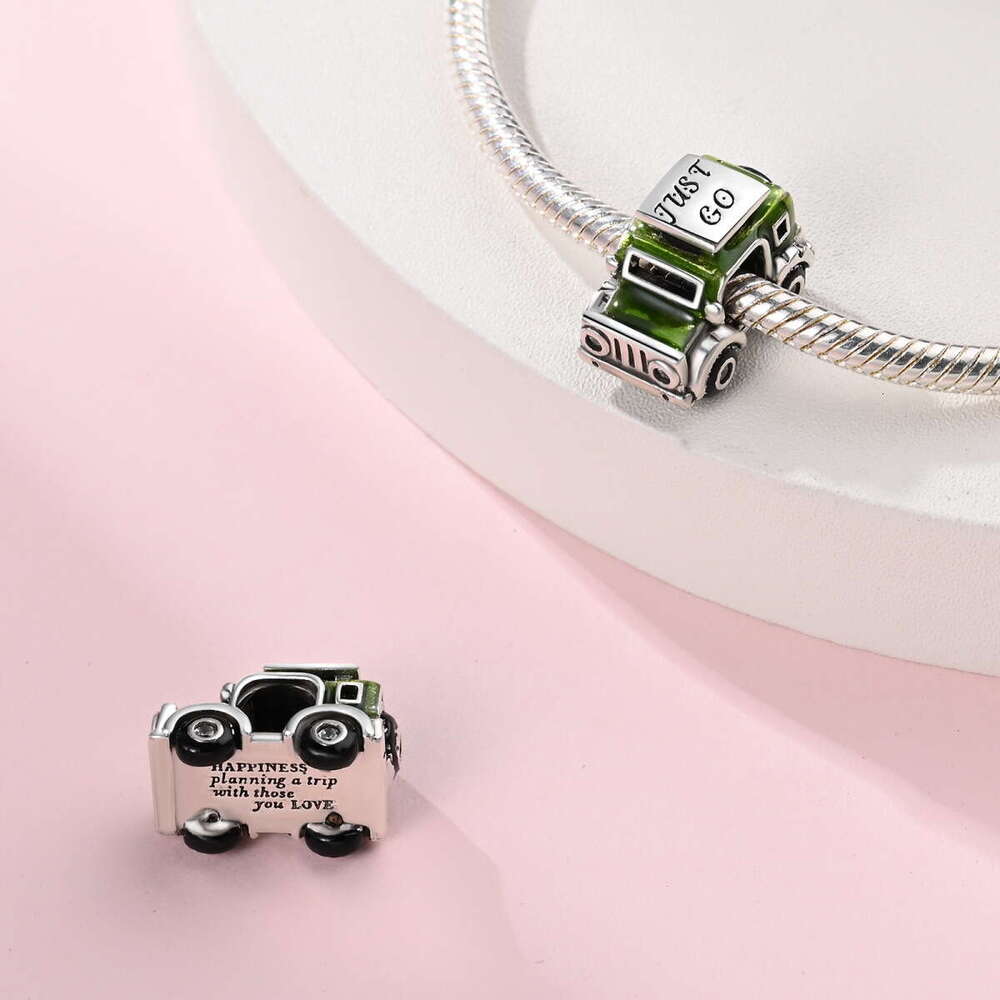 New 925 Sterling silver Charms Creative Bicycle Camera Hanging Charm Bead DIY Jewelry Accessories fit S925 Snake Bracelet Necklace for women jewelry g