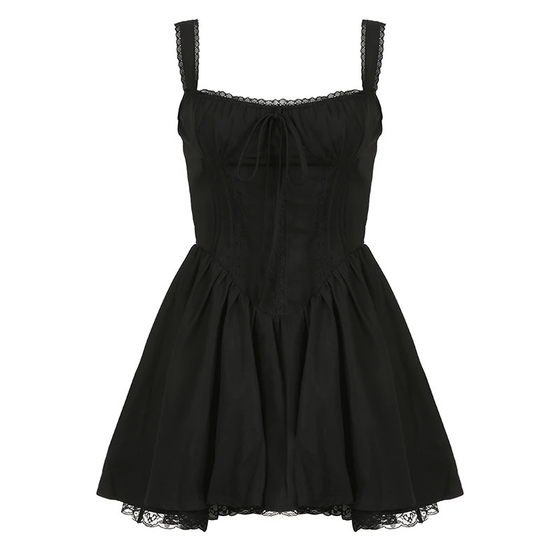 Rockmore Elegant Party Dresses Ladies Fashion Evening Bodycone ALine Pleated Fluffy Dress Lace Sexy Ball Gown Mini Sunderss 250311