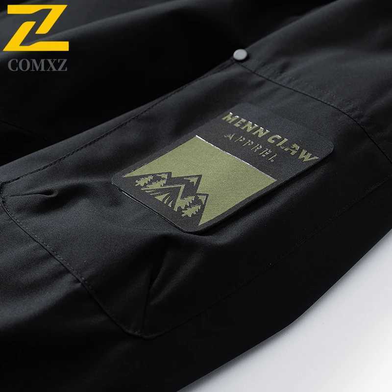 Mens Charge Jacket Spring Fashion Hooded Windproof Waterproof Printed Design Windbreaker Casual Versatile Mountaineering CoatT250311
