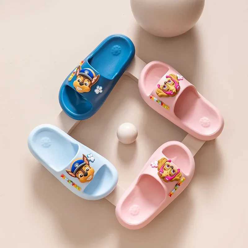 PAW PATROKids Cartoon Dog Hole Shoes Baby Indoor and Outdoor Sandals Boys Girls Home Heel Wrap Non-Slip Wear-Resistant SlippersT250311