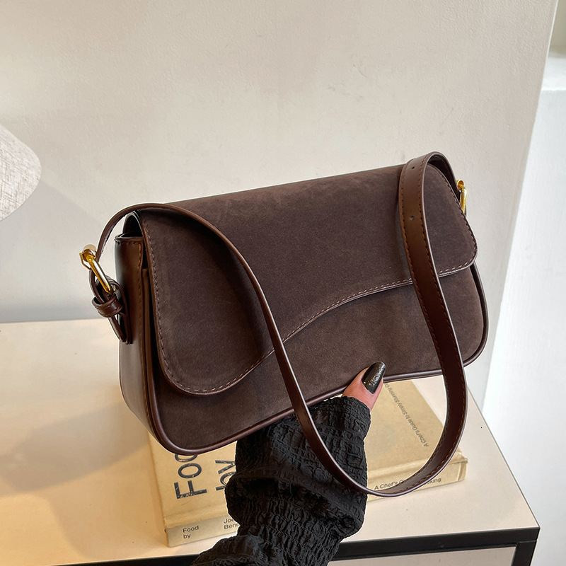 Hot Selling Women's Frosted Suede Armpit With Lazy Style And High-End Commuting Shoulder Bag