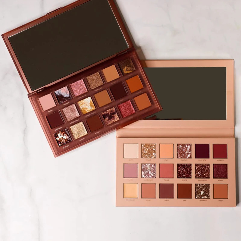 Naughty Nude Eyeshadow Palette 18 Color Highly Pigmented Makeup Palette Matte Shimmer Metallic Long Lasting Natural Color 250306