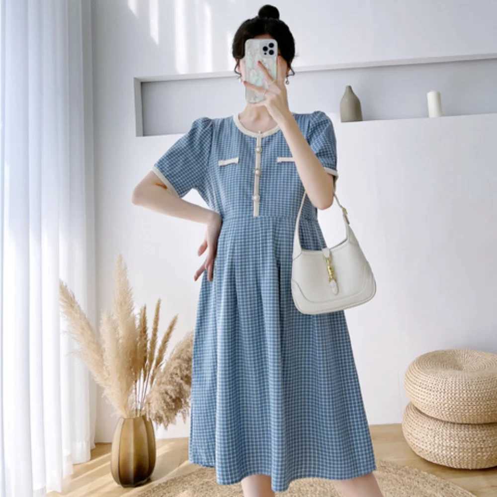 Pregnant Womens Clothes Summer vestidos Fashion Fresh Loose Maternity Dresses short Sleeve Casual pregnancy photoshoot dressT250311