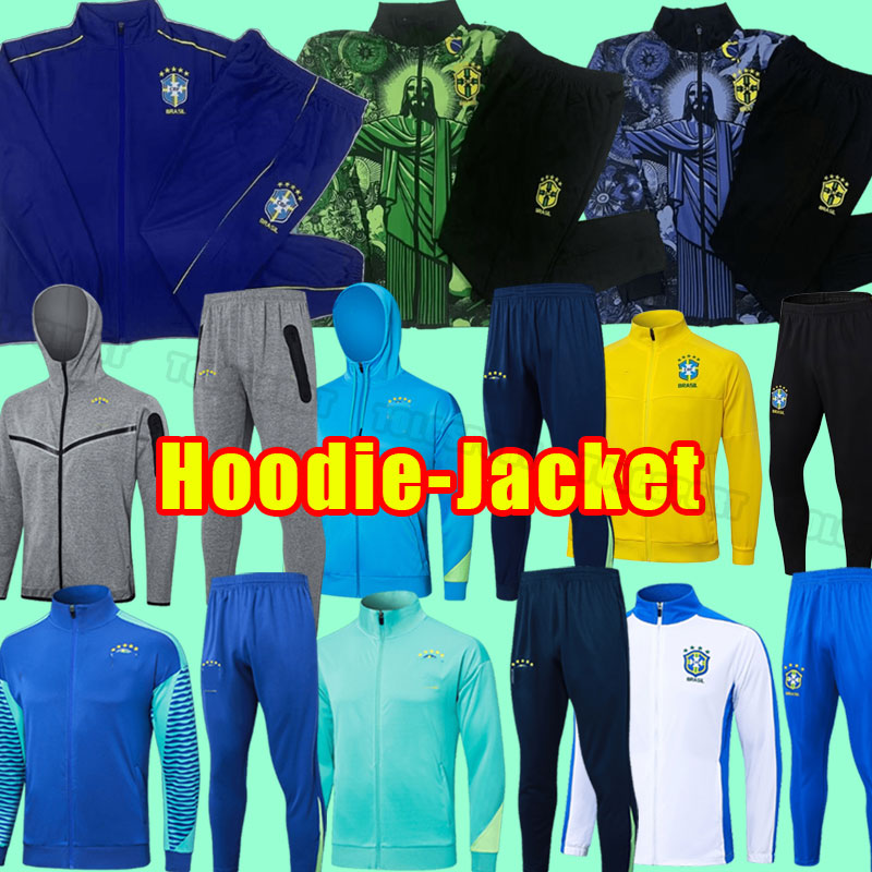 2024 2025 Brazil soccer tracksuits MARCELO PELE PAQUETA NERES COUTINHO FIRMINO JESUS VINI JR 24 25 BrasilS football shirt long sleeve jacket hoodie