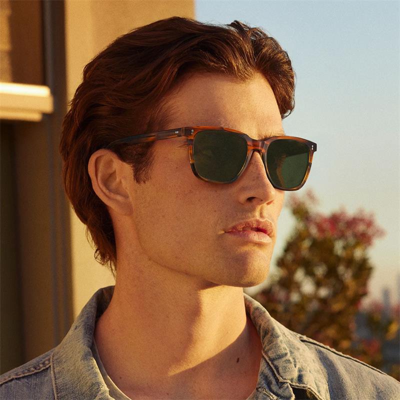 CARFIA Retro Acetate Polarized Sunglasses for Men UV400 Protection Driving Outdoor Anti-Glare Sun Glasses With Box